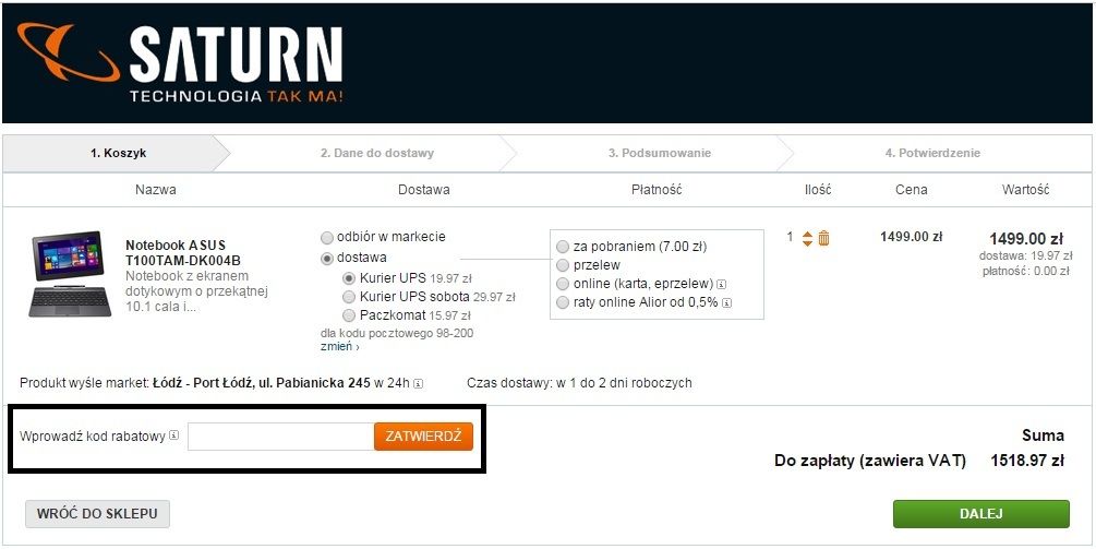 Kod rabatowy Saturn - jak wykorzystać?