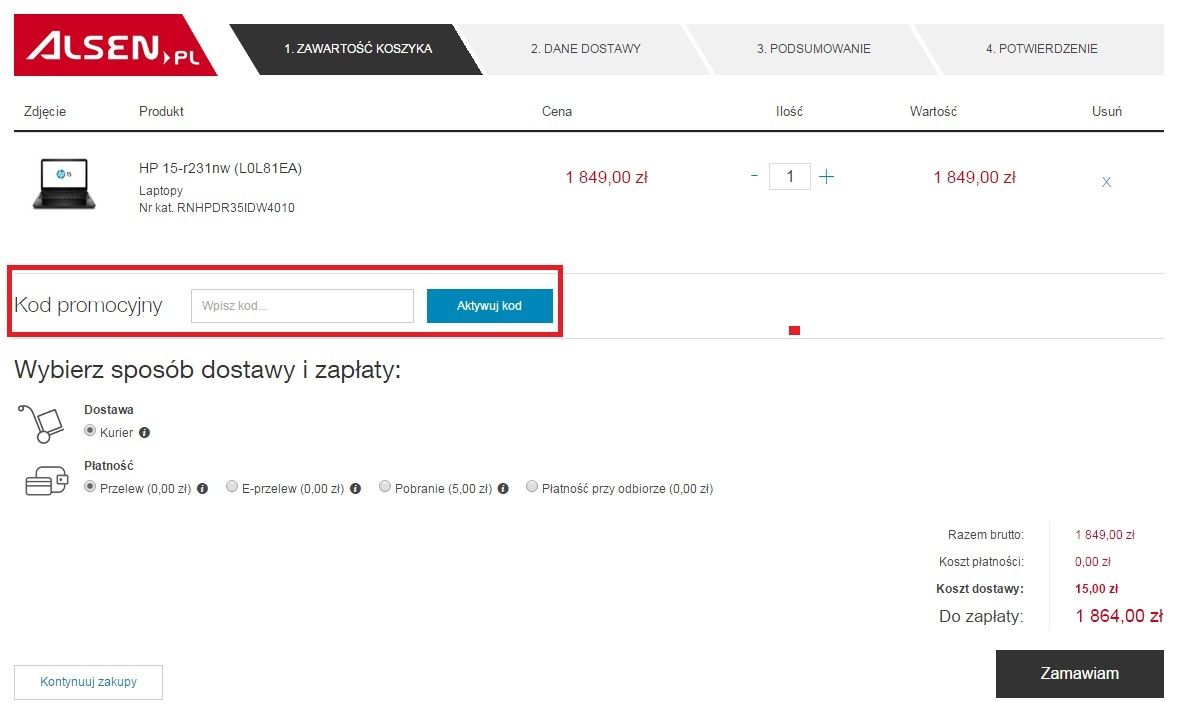 500zł Alsen kod rabatowy listopad 2018 Kody rabatowe Komputerswiat.pl