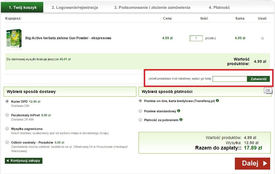 Smaczna Herbata kod rabatowy