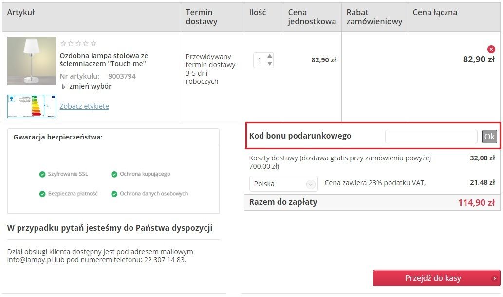 Lampy.pl kod rabatowy