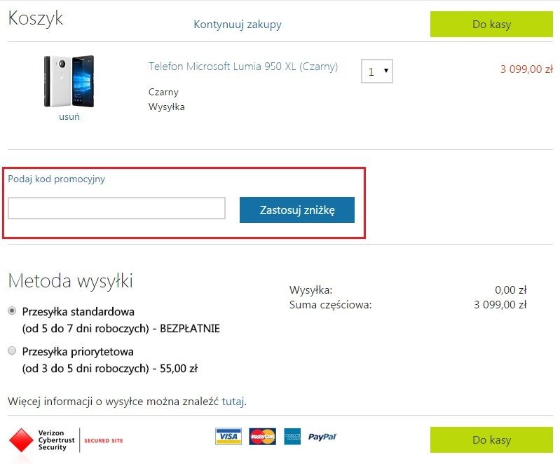 Microsoft Store kody rabatowe