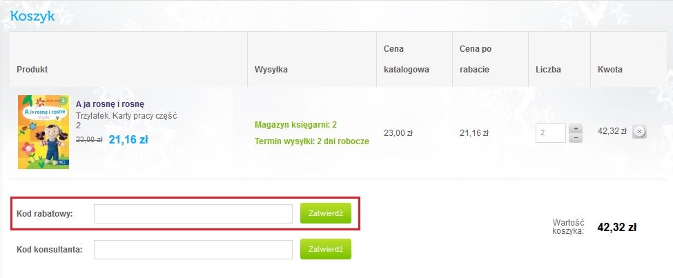 Księgarnia Edukacyjna kod rabatowy