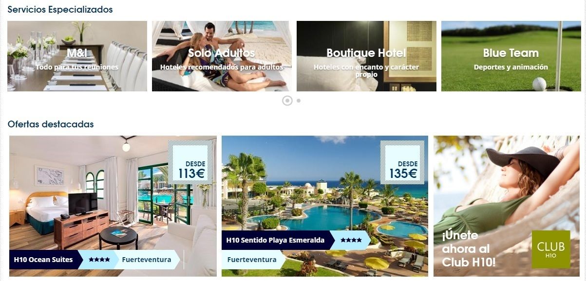 ofertas H10 Hotels cupon descuento H10 Hotels