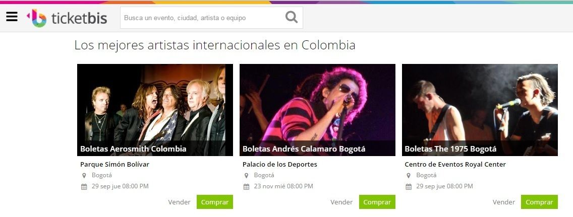ofertas Ticketbis Colombia codigo descuento Ticketbis