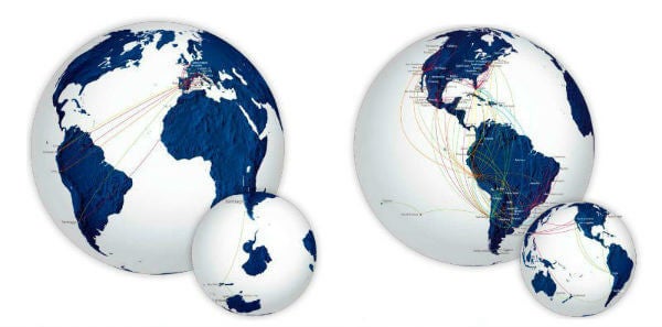 Mapa vuelos Lan Promociones Promociones LAN