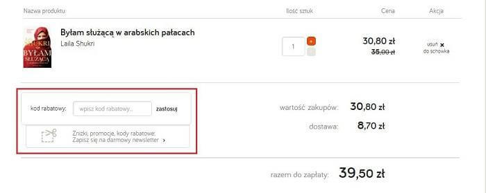 Tania Książka kod rabatowy