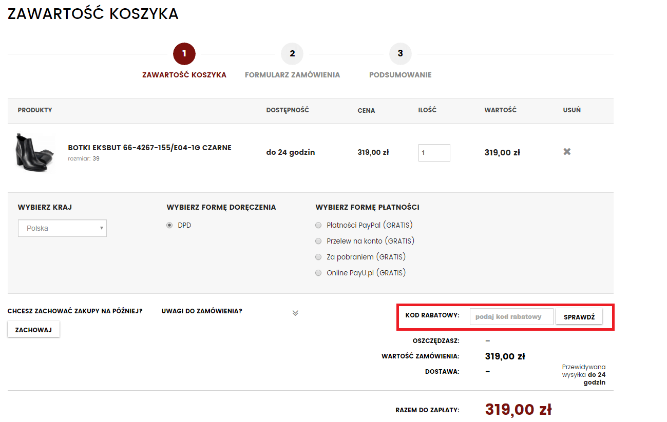 Jak Wykorzystac Filippo kod rabatowy