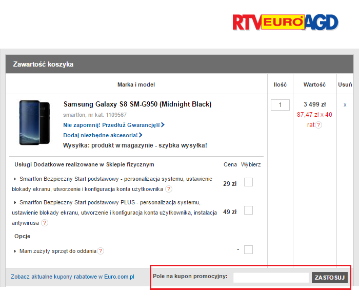 Kody rabatowe RTV Euro AGD