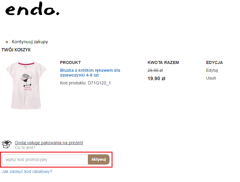 Endo kod rabatowy - jak wykorzystać?