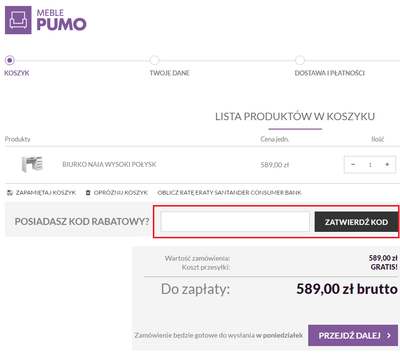 meble pumo promocje