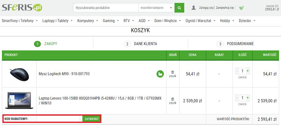 kod rabatowy Sferis Kupon
