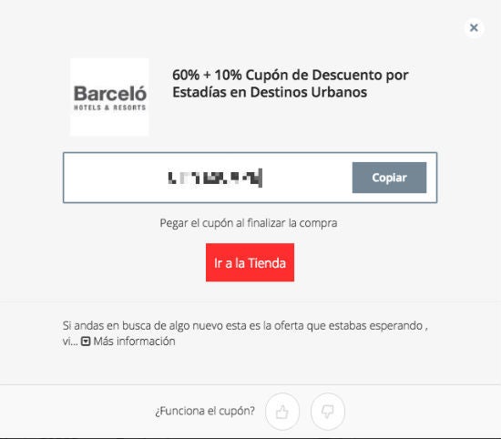 Barcelo discount coupons